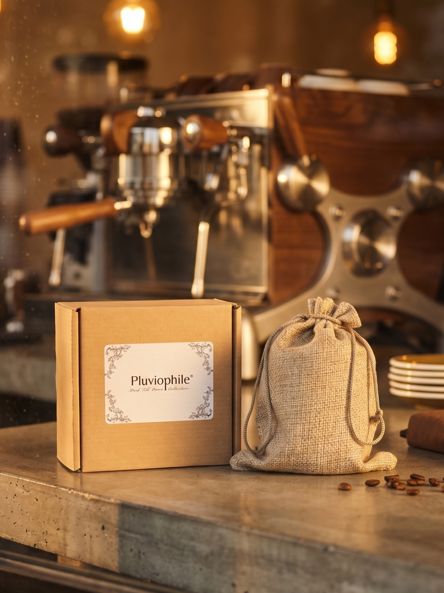 Pluviophile Premium Scented Candle – An Evening In A Cozy Cafe | Hand-poured | Coconut & Soy Wax | Vegan | 240ml/8oz(Introductory Price)