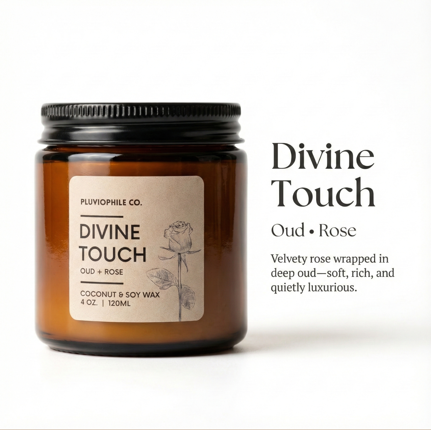 Pluviophile Handpoured Candles | Set of 4 | Coconut and Soy Wax | Scented | Vegan | Gifting