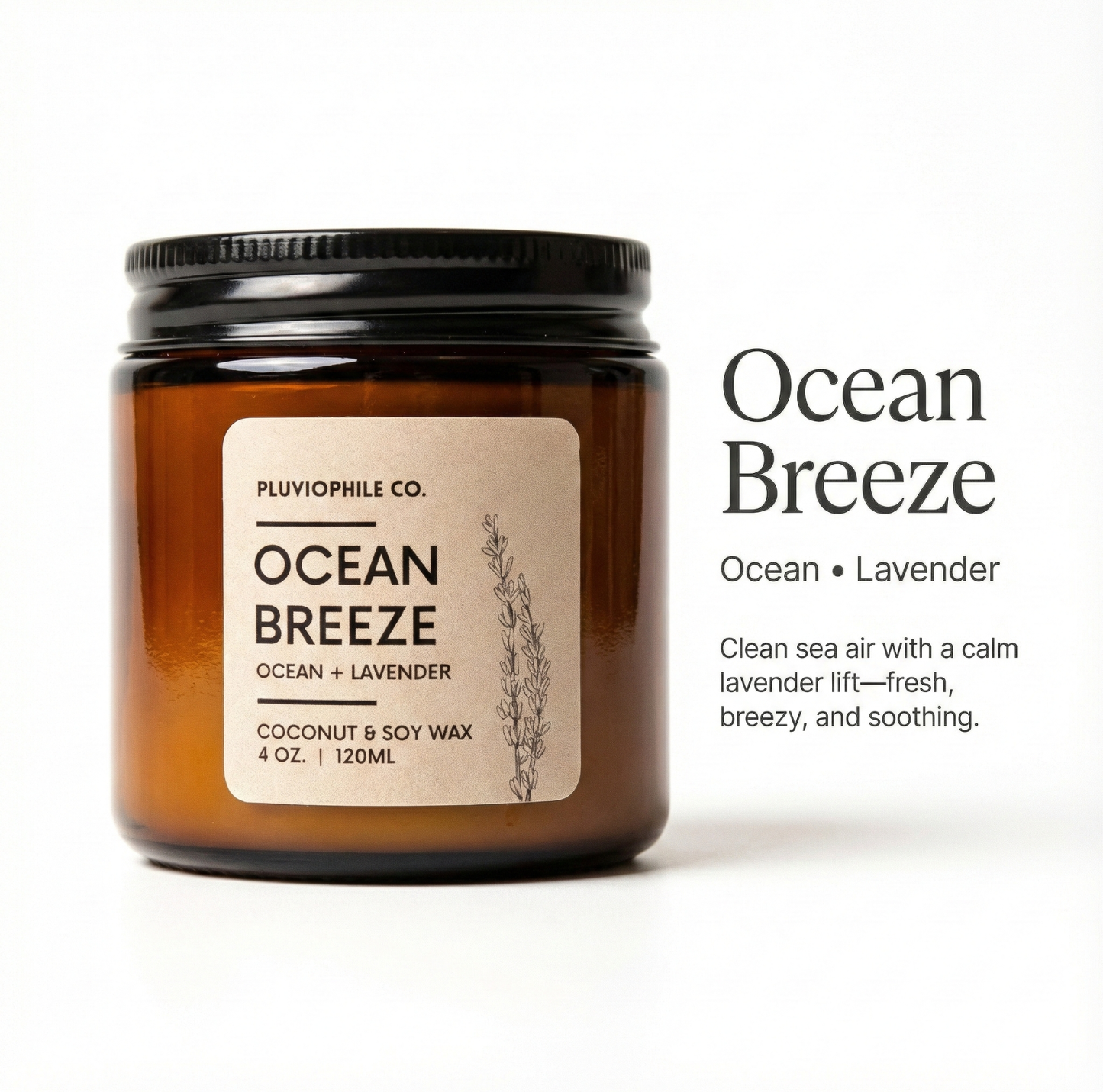 Pluviophile Handpoured Candles | Set of 4 | Coconut and Soy Wax | Scented | Vegan | Gifting